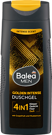 Balea MEN Duschgel Golden Intense 4in1, 300 ml, Гель для душа Golden Intense 4 в 1 для тела, лица и волос, 300 мл
