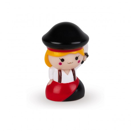 Janod Badespielzeug Wasserspritzer-Piratin mit Boot Игрушка для ванной с брызгами воды пират с лодкой