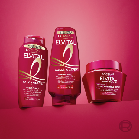 L'Oreal Paris Elvital Color Glanz Farbschutz Pflege Maske, 300 ml, Маска для окрашенных волос, уход и защита цвета, 300 мл