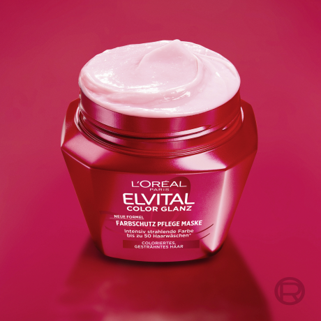 L'Oreal Paris Elvital Color Glanz Farbschutz Pflege Maske, 300 ml, Маска для окрашенных волос, уход и защита цвета, 300 мл