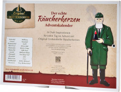 ORIGINAL CROTTENDORFER Räucherkerzenadventskalender 2026, Адвент-календарь 2026 Original Crottendorfer с ароматическими курительными конусами, 24 аромата