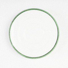 Gmundner Keramik Gmundner Keramik Gruner Rand Espresso Untertasse 11 cm Gmundner Керамическая тарелка для эспрессо с зеленым ободком 11 см
