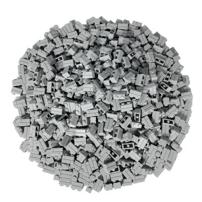 LEGO LEGO Mauersteine Hellgrau 1x2 - Mauersteine Bricks Classic Basis - 98283 Stuckzahl 250x LEGO Bricks Light Grey 1x2 — База Bricks Classic — 98283 штуки 250x