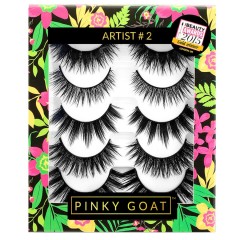Pinky Goat Artist 2 Wimpern-Sets Wimpern Sets, 1 шт.