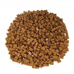 LEGO LEGO Mauersteine Nougat 1x2 - Mauersteine Bricks - Dark Tan - 98283 Stuckzahl 500x LEGO Wall Stones Nougat 1x2 — кирпичи Wall Stones — темно-коричневый — 98283 штуки 500x