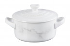 Le Creuset LE CREUSET Mini-Cocotte WHITE MARBLE Weiss LE CREUSET мини-кокотка БЕЛЫЙ МРАМОР