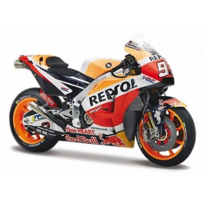 Maisto Modellmotorrad Honda Repsol 18 #93 Marc Marquez  (orange-rot Модель мотоцикла Honda Repsol 18 #93 Marc Marquez (оранжево-красный