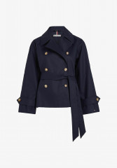 Tommy Hilfiger BELTED Light jacket marine ПОЯС Легкая куртка морской