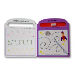 Sauerlander Verlag Glucksfisch: Mein erstes Schreib-und Wegwisch-Buch: Schwungubungen Глюксфиш: Моя первая книга