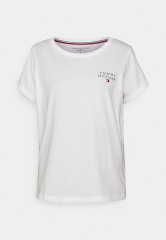 Tommy Hilfiger SHORT SLEEVE Pyjama top white КОРОТКИЙ РУКАВ топ от пижамы белый
