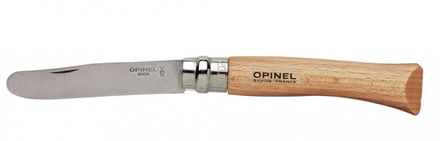 Opinel N° 07 Children’s Knife #7 Детский складной нож с закругленным кончиком, нержавеющая сталь