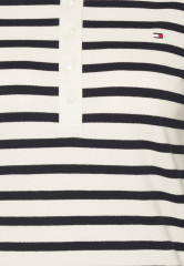 Tommy Hilfiger REG STRIPE  Polo shirt Breton White/Desert Sky REG STRIPE Рубашка поло Бретон Уайт/Пустынное небо