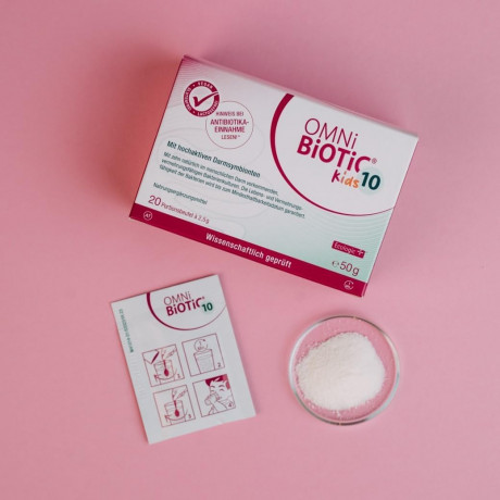 OMNI BIOTIC 10 Kids 20st, Комплекс бактерий для детей Омни Биотик 10 штаммов бактерий для микрофлоры кишечника, Германия, 20шт