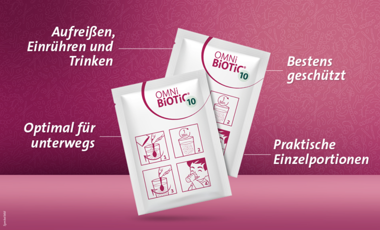 OMNI BIOTIC 10 Kids 20st, Комплекс бактерий для детей Омни Биотик 10 штаммов бактерий для микрофлоры кишечника, Германия, 20шт