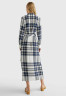 Tommy Hilfiger Shirt dress icon large chk  ecru  pitch blue Рубашка-платье значок большой chk экрю смола синий