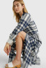 Tommy Hilfiger Shirt dress icon large chk  ecru  pitch blue Рубашка-платье значок большой chk экрю смола синий