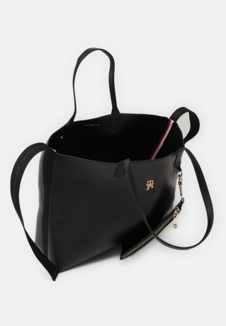 Tommy Hilfiger ICONIC TOMMY SOLID Tote bag black ICONIC TOMMY SOLID Сумка-тоут черный