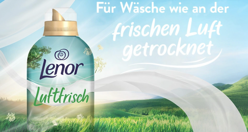 Lenor Weichspuler Konzentrat Luftfrisch Landwiese 50 WL, Кондиционер для стирки белья "Свежесть летнего луга", 50 загрузок (700мл)