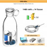 Aoucheni Aoucheni Smoothie-Maker Blender Smoothie Makers,350ml mit USB-Ladegerat Блендер Aoucheni Smoothie Maker, 350 мл, с зарядным устройством USB