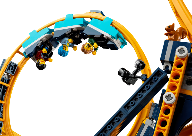 Lego Looping-Achterbahn американские горки