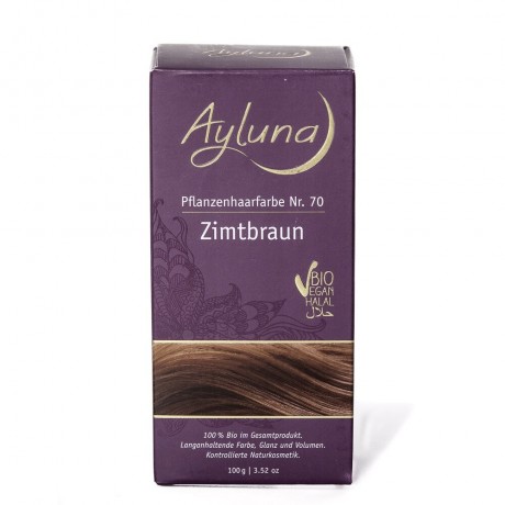 Ayluna Naturkosmetik Haarfarbe Nr.70 Zimtbraun Краска для волос #70 Корично-коричневый