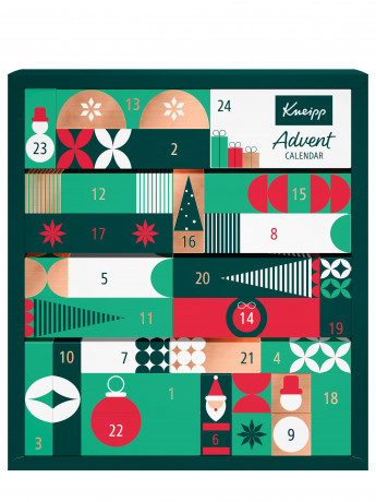 Kneipp Adventskalender 2026, Kneipp Адвент-календарь 2026 с косметикой для ванны, душа и ухода за телом, 24 средства
