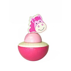 HESS Holzspielzeug Stehaufmannchen Pferdchen Деревянная игрушка стоячая лошадка