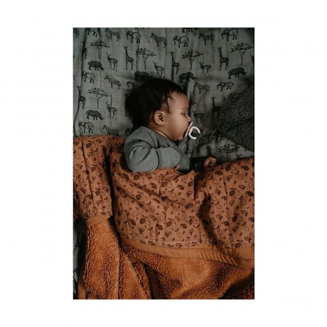 Snoozebaby Bio-Wickeltuch Safari Grau Органическая пеленка Safari Grey