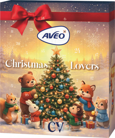 AVEO Pflege Adventskalender 2026, AVEO уходовый адвент-календарь 2026 со средствами для душа, тела, рук и лица, 24 сюрприза