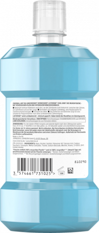 Listerine 6er-Set Mundspuelung Cool Mint, 6 x 500 ml, Listerine набор ополаскивателей для полости рта Cool Mint с интенсивным мятным вкусом, 6 x 500 мл