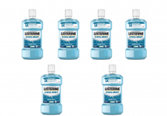 Listerine 6er-Set Mundspuelung Cool Mint, 6 x 500 ml, Listerine набор ополаскивателей для полости рта Cool Mint с интенсивным мятным вкусом, 6 x 500 мл
