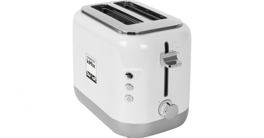 Kenwood Kenwood kMix Toaster TCX751WH weiss/silber, 900 Watt, fur 2 Scheiben Toast weiss/silber Тостер Kenwood kMix TCX751WH белый/серебристый, 900 Вт, на 2 ломтика тостов