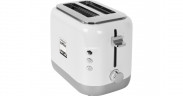 Kenwood Kenwood kMix Toaster TCX751WH weiss/silber, 900 Watt, fur 2 Scheiben Toast weiss/silber Тостер Kenwood kMix TCX751WH белый/серебристый, 900 Вт, на 2 ломтика тостов