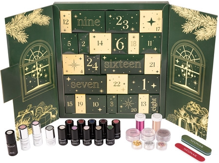 NEONAIL Beauty Feels Like Home Advent Calendar 2026, NEONAIL адвент-календарь 2026 для маникюра с UV-лаками и декором, 24 подарка