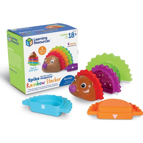 Learning Resources® Spike der Feinmotorik-Igel® Regenbogen-Steckformchen Spike the Fine Motor Hedgehog® Rainbow Shaper