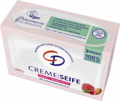 CD Cremeseife Beeren &amp; Mandelmilch 100 g, Крем-мыло с ягодным ароматом и миндальным молоком для мягкого очищения, 100 г