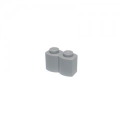 LEGO LEGO 1x2 Steine Hellgrau  Modifiziert Log - Brick 30136 NEU - 50x LEGO 1x2 Bricks Light Grey Modified Log — Brick 30136 NEW — 50x