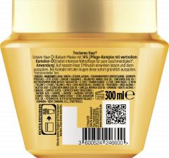 L'Oreal Paris Elvital Oel Magique Pflegende Oel-Balsam-Maske, 300 ml, Питательная маска-бальзам с маслом камелии для сухих волос, мягкость до 72 часов без жирных следов, 300 мл