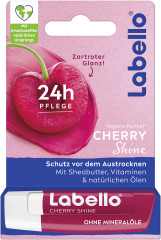 Labello Cherry Shine, Оттеночный бальзам для губ с маслом ши и витамином E для питания и мягкости, аромат вишни, 4,8 г
