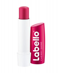 Labello Cherry Shine, Оттеночный бальзам для губ с маслом ши и витамином E для питания и мягкости, аромат вишни, 4,8 г
