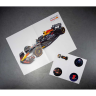 Franzis Oracle Red Bull Racing Adventskalender 2026 mit RB21 Modell 1:43 und Sound, Адвент-календарь FRANZIS Oracle Red Bull Racing 2026, модель RB21 1:43, база со звуком и книга