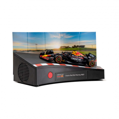Franzis Oracle Red Bull Racing Adventskalender 2026 mit RB21 Modell 1:43 und Sound, Адвент-календарь FRANZIS Oracle Red Bull Racing 2026, модель RB21 1:43, база со звуком и книга