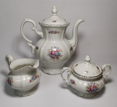 Johann Seltmann Bavaria Vohenstrauss, Иоганн Зельтманн Чайный набор "Вохенштраусс", 3 предмета, 1949-1955гг.