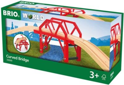 BRIO Bahnbrucke mit Auffahrten Железнодорожный мост с пандусами