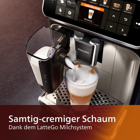 Philips Philips Kaffeevollautomat Series 5400 Kaffeevollautomat LatteGo Milchaufschaumer Display, Kaffeeautomat Cafemaschine Kaffeemaschine mi Mahlwerk Vollautomat Cafe Полностью автоматическая кофемашина Philips Series 5400, полностью автоматическая коф