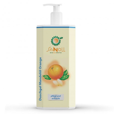 Sanoll Mandelol Orange Duschgel 1L  Манделол Апельсин Гель для душа 1л