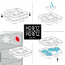 Moritz & Moritz Moritz & Moritz Eiswucrfelformen 3-er Set grau Набор форм для кубиков льда Moritz & Moritz, 3 шт.
