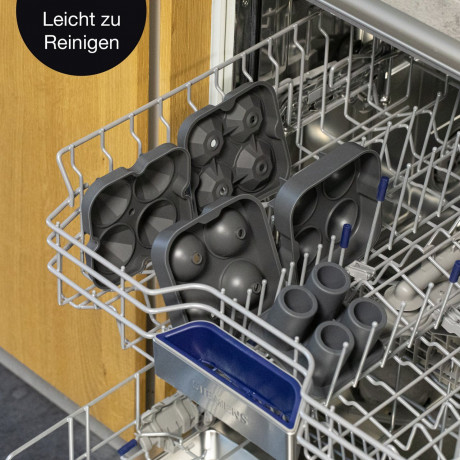 Moritz & Moritz Moritz & Moritz Eiswucrfelformen 3-er Set grau Набор форм для кубиков льда Moritz & Moritz, 3 шт.