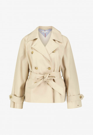 Tommy Hilfiger BELTED Light jacket sand  ПОЯС Легкая куртка песок