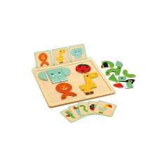 DJECO Magnet-Legespiel GeoBasic Игра по размещению магнитов GeoBasic